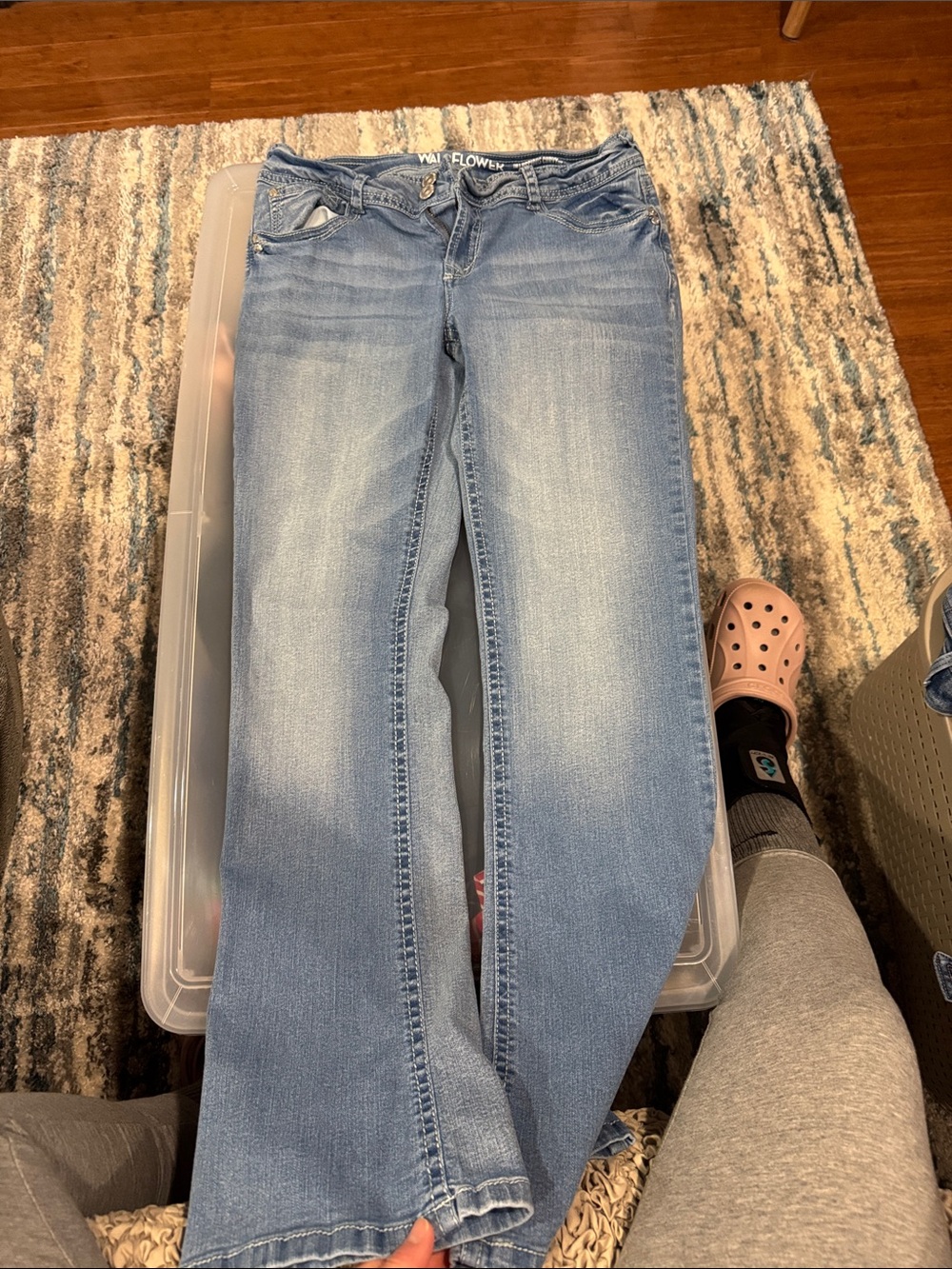 Wallflower Light Blue Women’s Boot Cut Jeans
